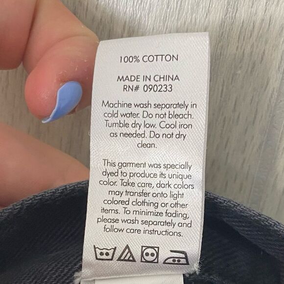 PacSun | Black Distressed High Rise Straight Leg Jeans Size 25 - Picture 11 of 11